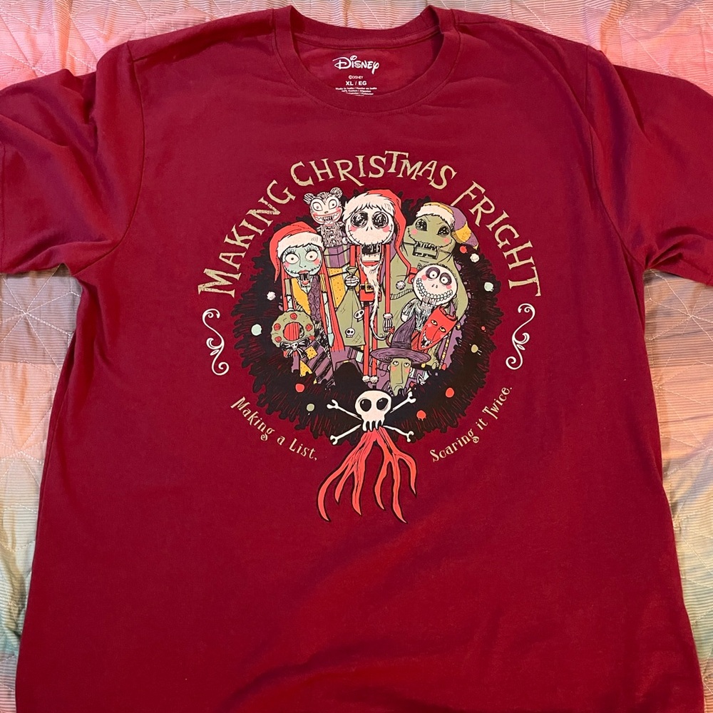 Disney Nightmare Before Christmas Making Christmas Fright T-shirt